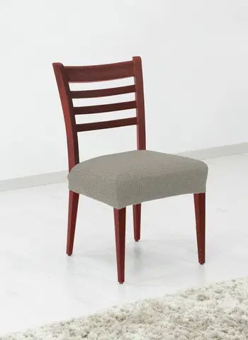 Stoličky Poťah elastický na sedák stoličky, komplet 2 ks Denia, svetlosivá