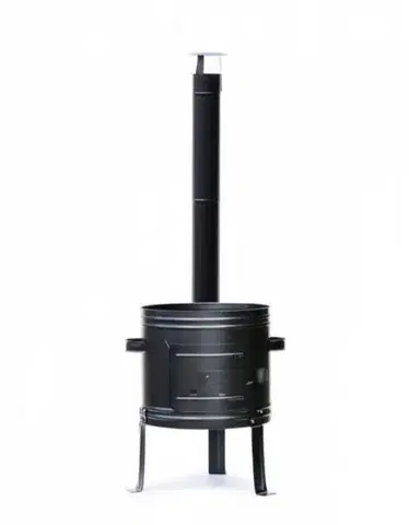 Outdoorové kotlíky Kinekus Kotlina oceľová nízka priemer 31 cm pre 6-10 l kotlík čierna 0,8mm