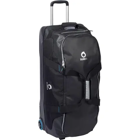 batohy Cestovná potápačská taška SCD 90 l na kolieskach čierno-modrá