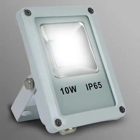 LED vonkajšie reflektory Biely LED reflektor 10W IP65 800LM 4000K EK700