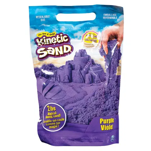 Kreatívne a výtvarné hračky SPIN - Kinetic Sand Balenie Farebných Pieskov 0,9Kg - Mix