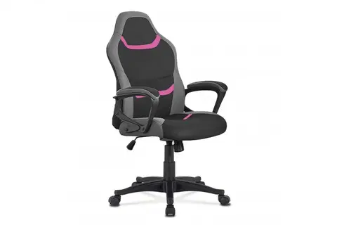 Kancelárske stoličky Kancelárska stolička junior KA-L611 Autronic Ružová