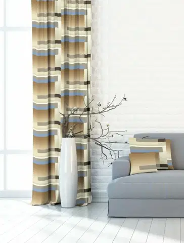 Závesy Výprodej dekoračného závesu, OXY Stripes modrý, 140 x 245 cm