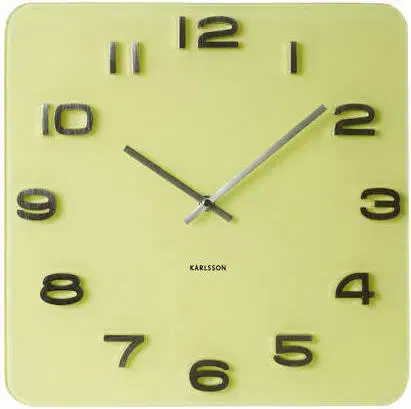 Hodiny Nástenné hodiny Karlsson KA5488YE Vintage yellow 35cm
