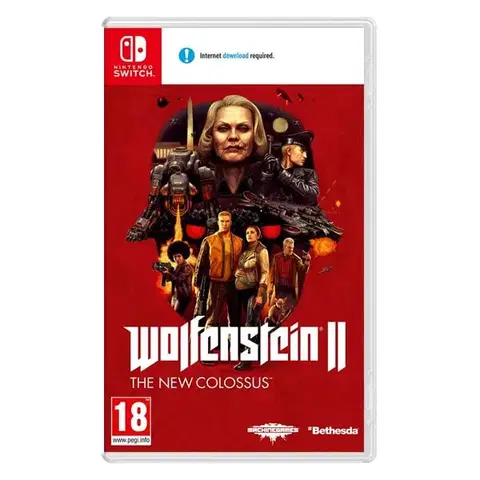 Hry pre Nintendo Switch Wolfenstein 2: The New Colossus (Code in a Box) NSW