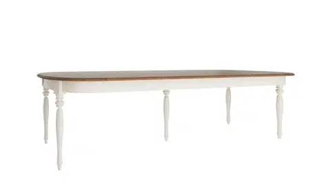 Jedálenské stoly TARANKO Florencja FL-S1 rozkladací jedálenský stôl so skrinkou vanilka / dub Florencja