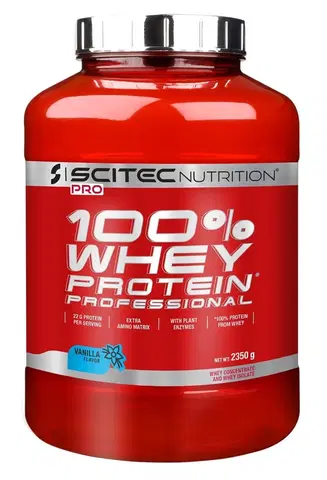 Srvátkový koncentrát (WPC) 100% Whey Protein Professional - Scitec Nutrition 2350 g Strawberry