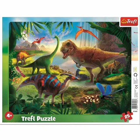 Puzzle TREFL Dinosauři 25 dielov puzzle