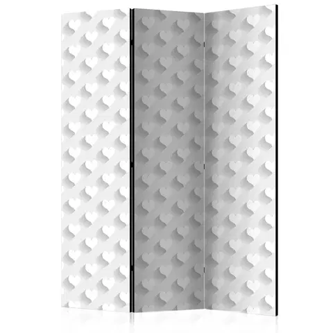 Paravány Paraván Grey Hearts Dekorhome 135x172 cm (3-dielny)