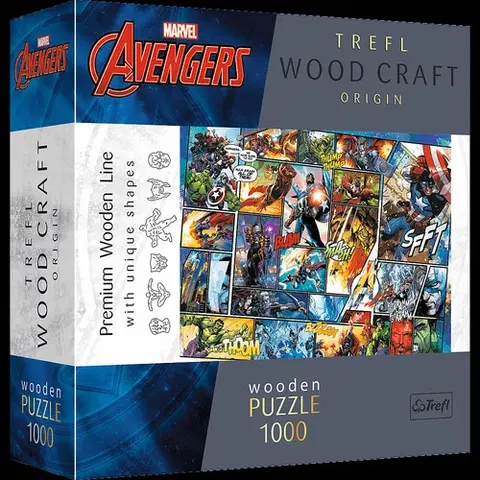 1000 dielikov Trefl Drevené puzzle Marvel Universe Komiks 1000 Trefl