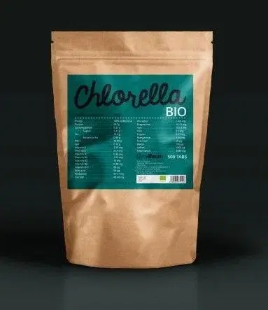 Zdravé potraviny Bio Chlorella tablety - GymBeam 500 tbl.