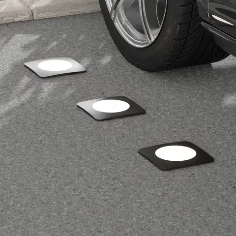 Nájazdové svietidlá Fumagalli LED podlahové svietidlo Ceci 160–SQ čierne CCT