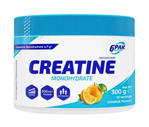 Kreatín monohydrát Creatine Monohydrate práškový - 6PAK Nutrition 300 g Lemon
