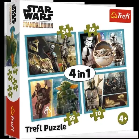 Do 99 dielikov Trefl Puzzle 4v1 - Star Wars - Mandalorian