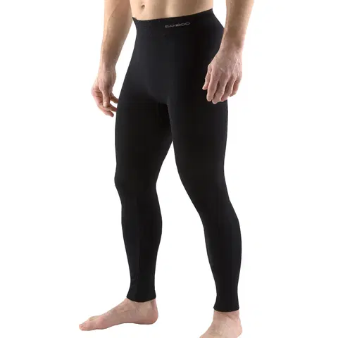 Pánske klasické nohavice Unisex legíny EcoBamboo čierna - S/M