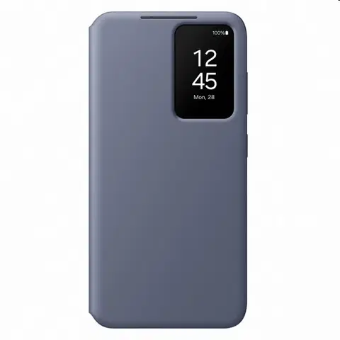 Puzdrá na mobilné telefóny Knižkové puzdro Smart View Wallet pre Samsung Galaxy S24, fialová EF-ZS921CVEGWW