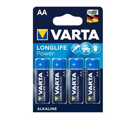Predlžovacie káble VARTA Varta 4906 - 4 ks Alkalické batérie LONGLIFE AA 1,5V 