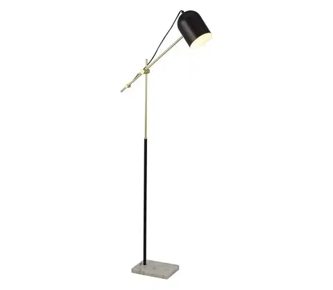 Lampy Searchlight Searchlight EU60881BK - Stojacia lampa ODYSSEY 1xE27/60W/230V čierna 