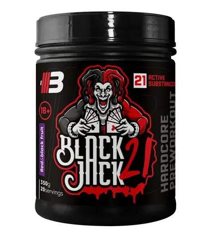 Práškové pumpy Black Jack 21 - Body Nutrition 350 g Red and Black Fruit