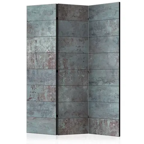 Paravány Paraván Turquoise Concrete Dekorhome 135x172 cm (3-dielny)