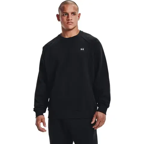 Mikiny Under Armour Pánska mikina Rival Fleece Crew čierna  L