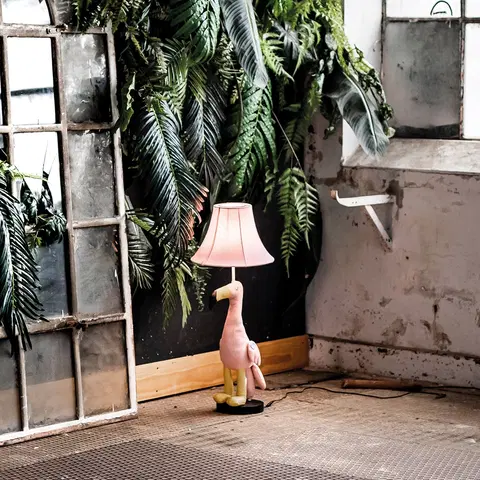 Stolove lampy Kinder tafellamp flamingo roze - Mingo