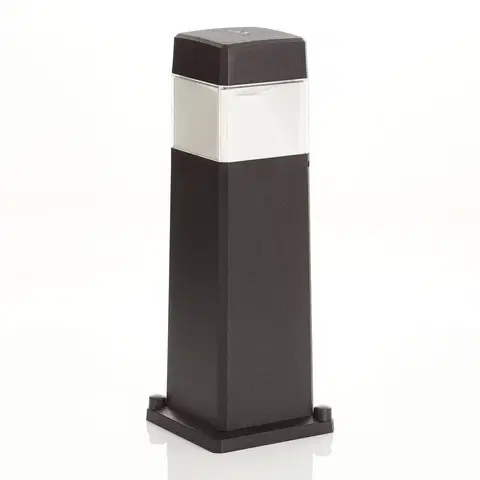 Vonkajšie stojanové svietidlá Fumagalli LED stĺpiková lampa Elisa 500 čierna, číra, 10 W
