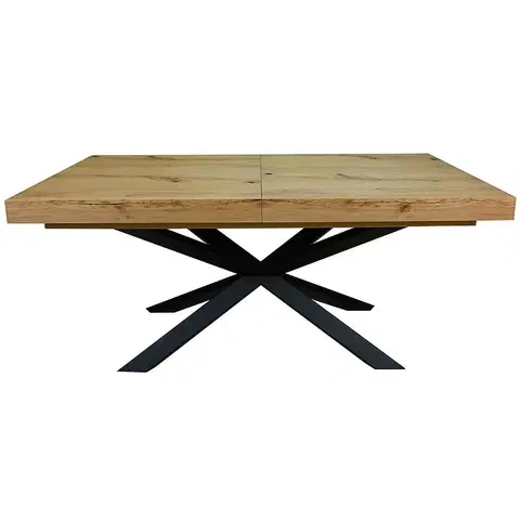 Jedálenské stoly Rozkladací stôl St-07 160/220x90cm dub uzlovitý