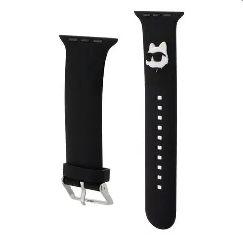 Príslušenstvo k wearables Karl Lagerfeld Choupette Head NFT remienok pre Apple Watch 42/44mm, black