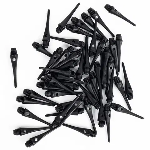 šípky Hroty na plastové šípky (Soft Tip) čierne 50 ks