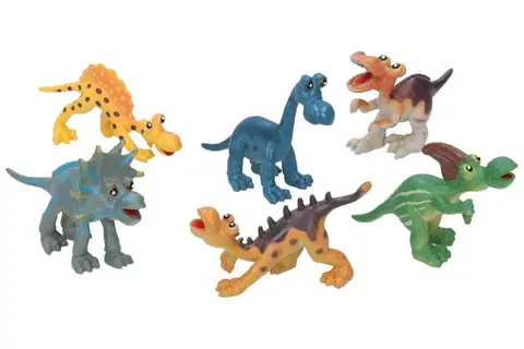 Hračky - figprky zvierat WIKY - Dinosaurus sada 10cm 6ks