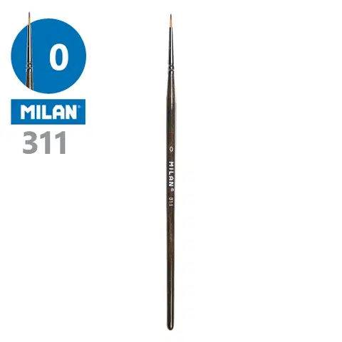 Hračky MILAN - Štetec guľatý č. 0 - 311
