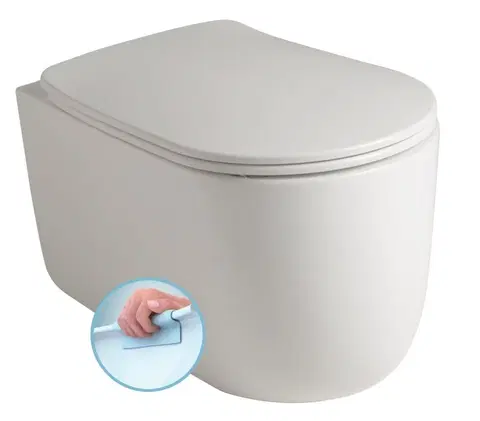 Záchody KERASAN - NOLITA závesná WC misa, Rimless, 35x55cm, biela 531401