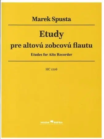 Hudba - noty, spevníky, príručky Etudy pre altovú zobcovú flautu - Marek Spusta