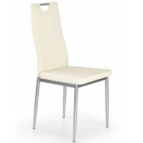 Čalúnené stoličky Stolička W146 eko biela ​​stolička