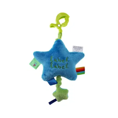 Hudobné hračky LABEL-LABEL - Hudobná hviezdička na zavesenie, modrá