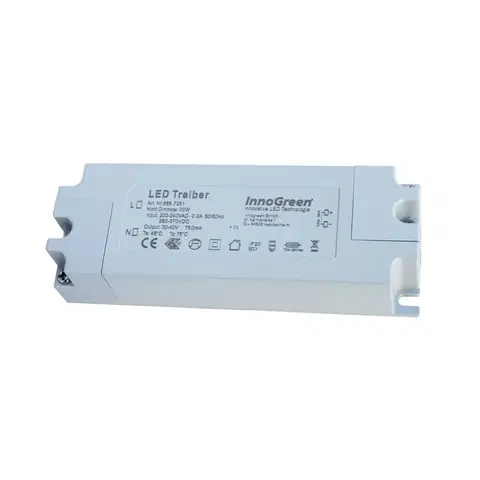 Napájacie zdroje s konštantným prúdom InnoGreen InnoGreen LED budič 220 – 240V(AC/DC) 30W