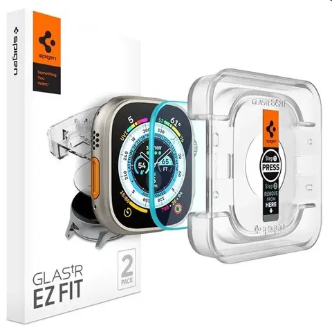 Príslušenstvo k wearables Ochranné sklo Spigen EZ Fit pre Apple Watch Ultra 2/Ultra 49mm, 2 kusy