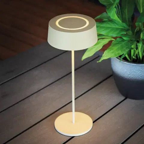 Vonkajšie osvetlenie terasy Eco-Light LED lampa Cocktail na batérie stmievateľná, zlatá