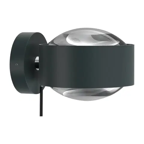 Bodové svetlá Top Light Puk Maxx Wall+ LED, šošovky číre antracitová/chróm