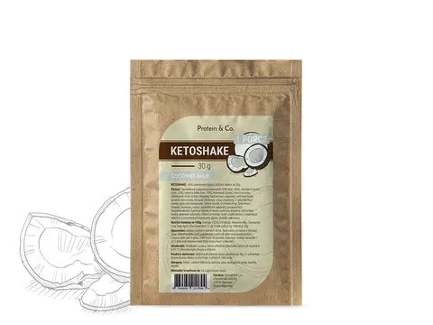 Ketodiéta Protein & Co. Ketoshake – 1 porcia 30 g Zvoľ príchuť: Coconut milk