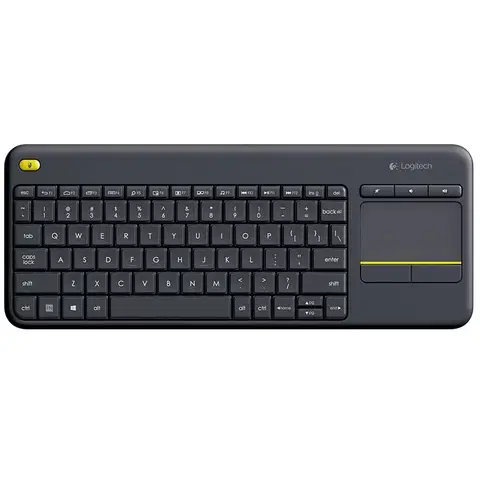 Klávesnice Logitech K400 Plus Wireless Touch Keyboard, black CZ 920-007151