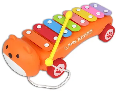 Hudobné hračky BONTEMPI - detský xylofón na ťahanie