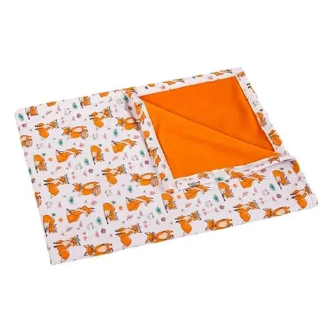 Detské deky Bellatex Detská deka Bára Líška oranžová, 75 x 100 cm