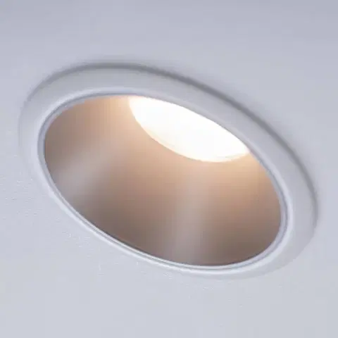 Zapustené svietidlá Paulmann Paulmann Cole bodové LED, striebro-biele