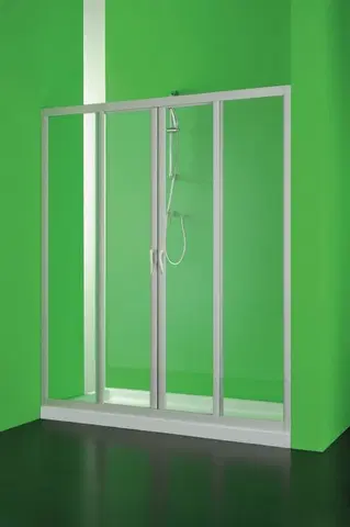 Sprchovacie kúty HOPA - Sprchové dvere MAESTRO CENTRALE - Farba rámu zásteny - Plast biely, Rozmer A - 160, Smer zatváranie - Univerzálny Ľavé / Pravé, Výplň - Polystyrol 2,2 mm (acrilico), Výška - 185 BSMAC16P
