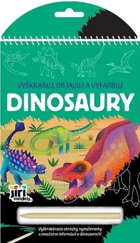 Pre deti a mládež - ostatné Vyškrabávacie vymaľovanky: Dinosaury