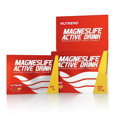 Spaľovače tukov Instantný nápoj Nutrend Magneslife Active Drink 10x15g citrón