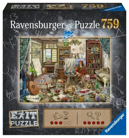 Hračky puzzle RAVENSBURGER - Exit Puzzle: Umelecké Štúdio 759 Dielikov