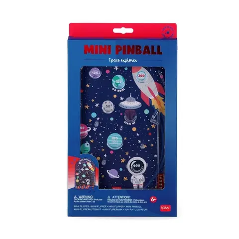 Technické hračky Legami Legami Mini prenosný Pinball Space